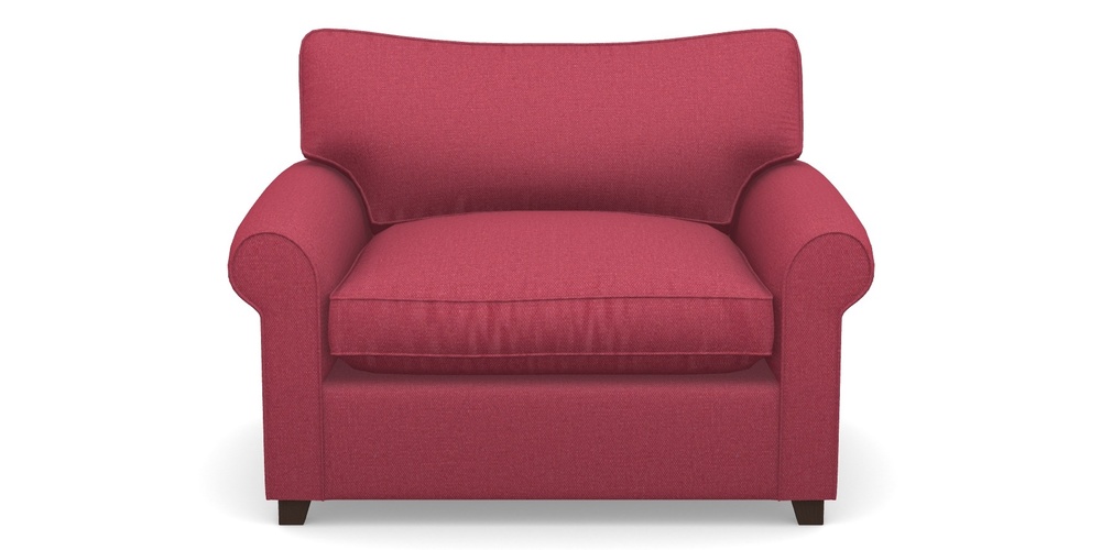 Product photograph of Waverley Sofa Bed Snuggler Sofa Bed In Plain Linen Cotton - Raspberry Jam from Sofas and Stuff Limited