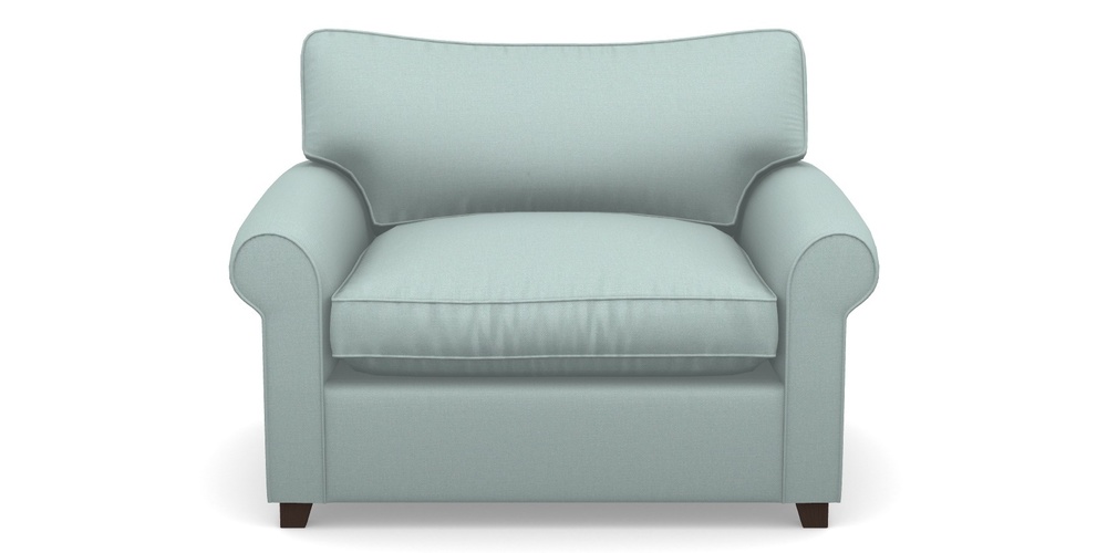 Product photograph of Waverley Sofa Bed Snuggler Sofa Bed In Plain Linen Cotton - Robins Egg from Sofas and Stuff Limited