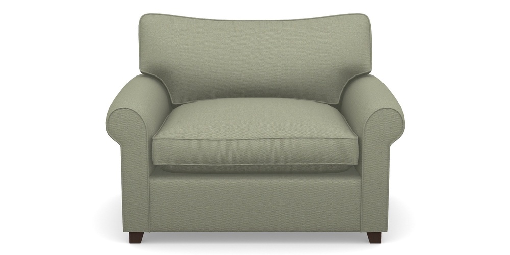 Product photograph of Waverley Sofa Bed Snuggler Sofa Bed In Plain Linen Cotton - Sage from Sofas and Stuff Limited