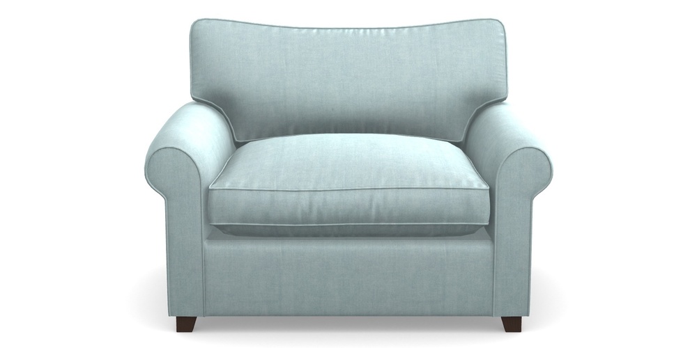 Product photograph of Waverley Sofa Bed Snuggler Sofa Bed In Super Soft Velvet - Sky from Sofas and Stuff Limited