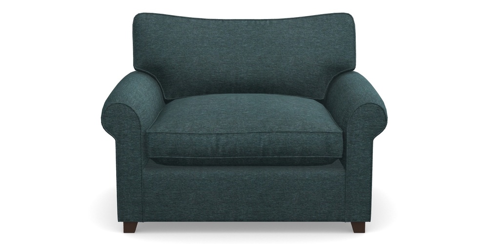 Product photograph of Waverley Sofa Bed Snuggler Sofa Bed In Textured Velvet - Atlantic from Sofas and Stuff Limited