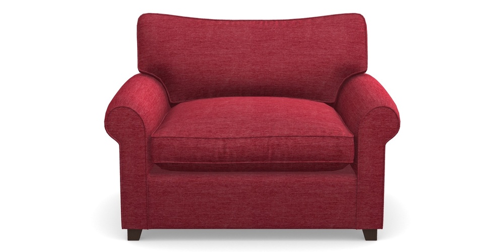 Product photograph of Waverley Sofa Bed Snuggler Sofa Bed In Textured Velvet - Firebrick from Sofas and Stuff Limited