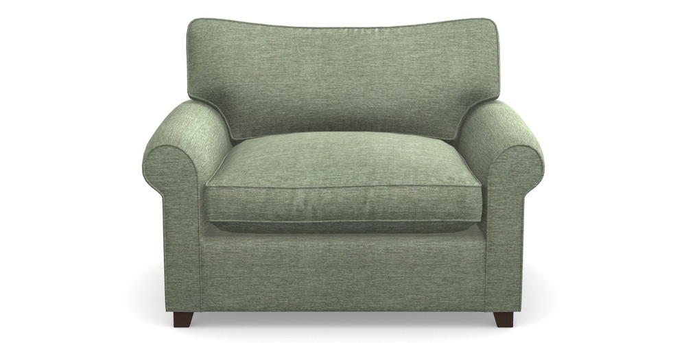 Product photograph of Waverley Sofa Bed Snuggler Sofa Bed In Textured Velvet - Seagrass from Sofas and Stuff Limited