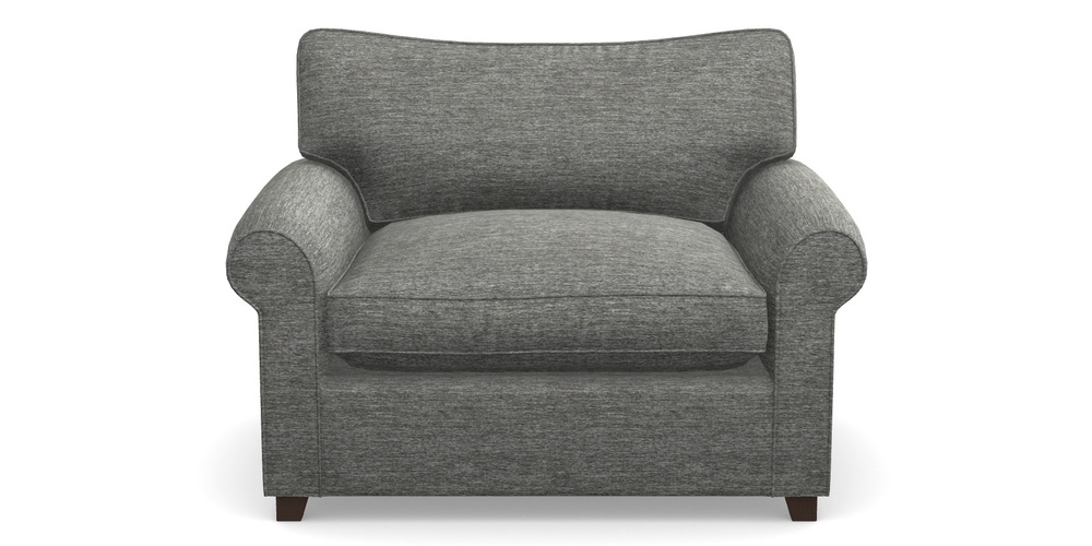 Product photograph of Waverley Sofa Bed Snuggler Sofa Bed In Textured Velvet - Slate from Sofas and Stuff Limited