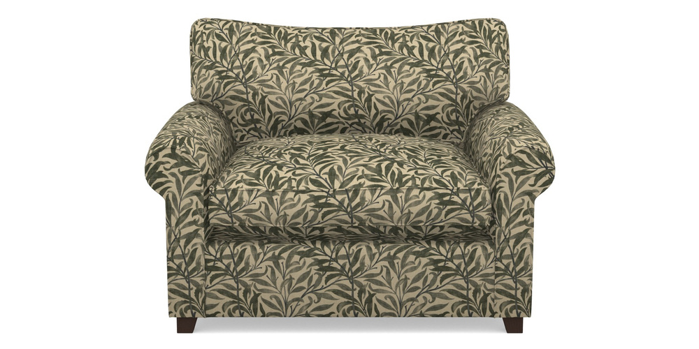 Product photograph of Waverley Sofa Bed Snuggler Sofa Bed In V A Drawn From Nature - Willow Bough Large - Dark Green from Sofas and Stuff Limited