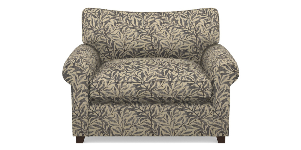 Product photograph of Waverley Sofa Bed Snuggler Sofa Bed In V A Drawn From Nature - Willow Bough Large - Navy from Sofas and Stuff Limited