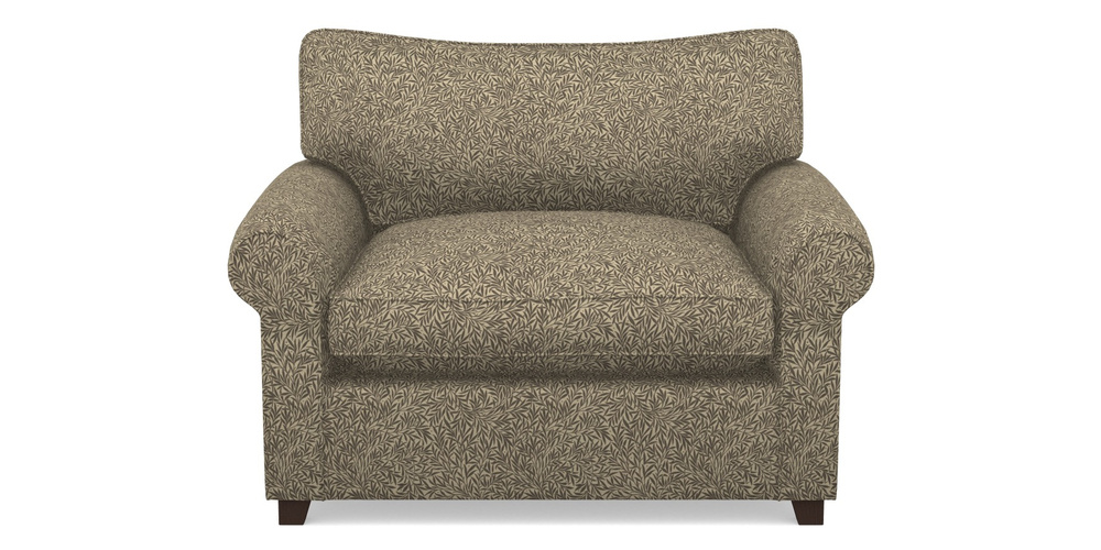 Product photograph of Waverley Sofa Bed Snuggler Sofa Bed In V A Drawn From Nature Collection - Willow - Brown from Sofas and Stuff Limited