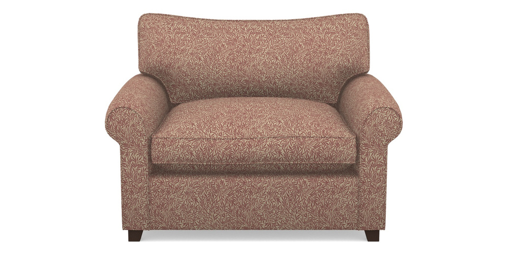 Product photograph of Waverley Sofa Bed Snuggler Sofa Bed In V A Drawn From Nature Collection - Willow - Red from Sofas and Stuff Limited