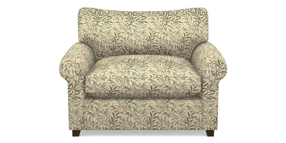 Product photograph of Waverley Sofa Bed Snuggler Sofa Bed In William Morris Collection - Willow Boughs - Cream Pale Green from Sofas and Stuff Limited