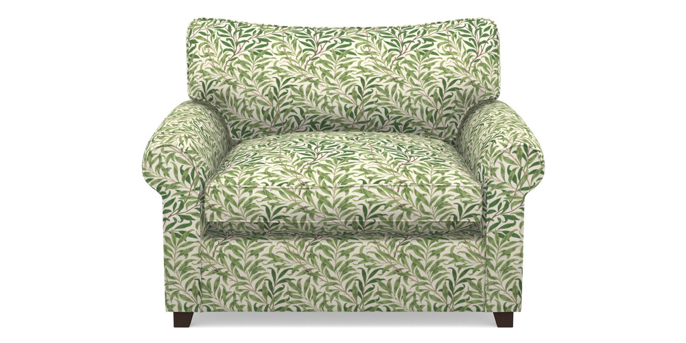 Product photograph of Waverley Sofa Bed Snuggler Sofa Bed In William Morris Collection - Willow Boughs - Leaf Green from Sofas and Stuff Limited