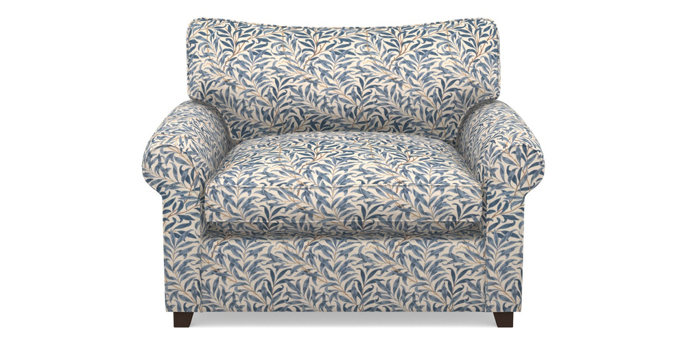Product photograph of Waverley Sofa Bed Snuggler Sofa Bed In William Morris Collection - Willow Boughs - Woad from Sofas and Stuff Limited