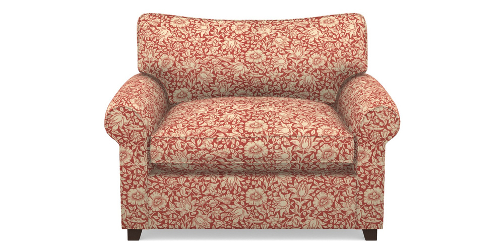 Product photograph of Waverley Sofa Bed Snuggler Sofa Bed In William Morris Collection - Mallow - Madder from Sofas and Stuff Limited
